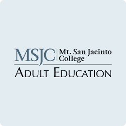 Mt. San Jacinto College Adult Education Logo