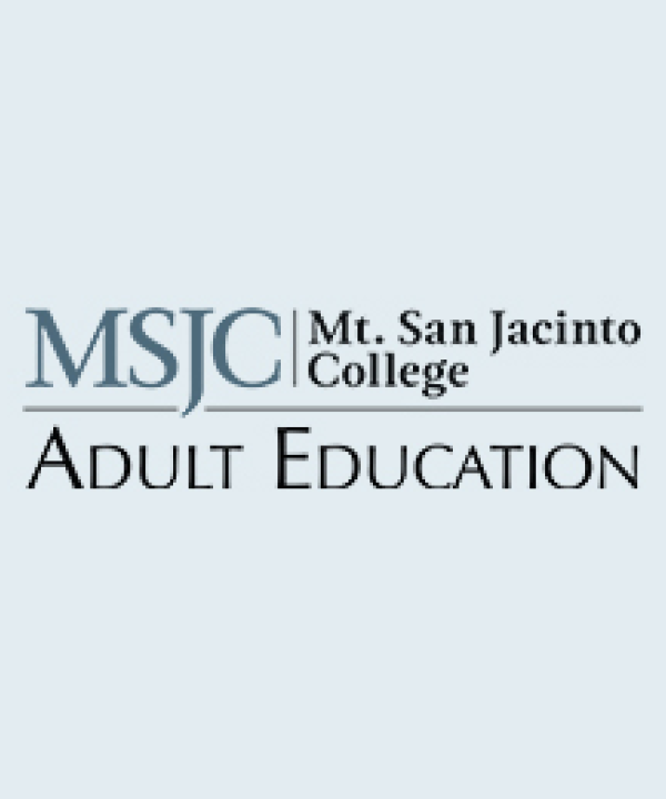 Mt. San Jacinto College Adult Education Logo
